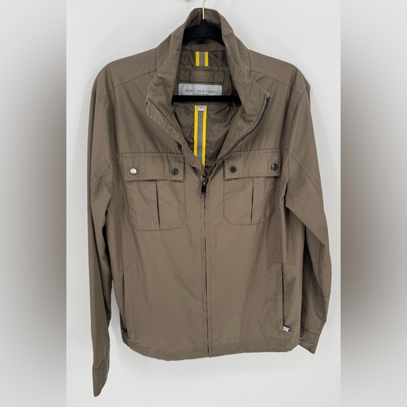MARC NEW YORK Windbreaker Utility Taupe Jacket Men's - Picture 1 of 13